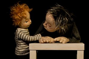 Szene aus dem berührenden Theaterstück "Über die Trauer hinaus"