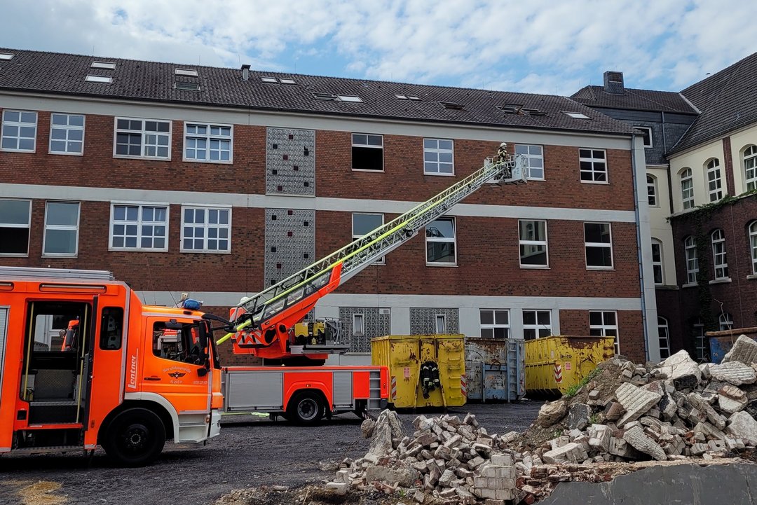 Drehleiter im Einsatz